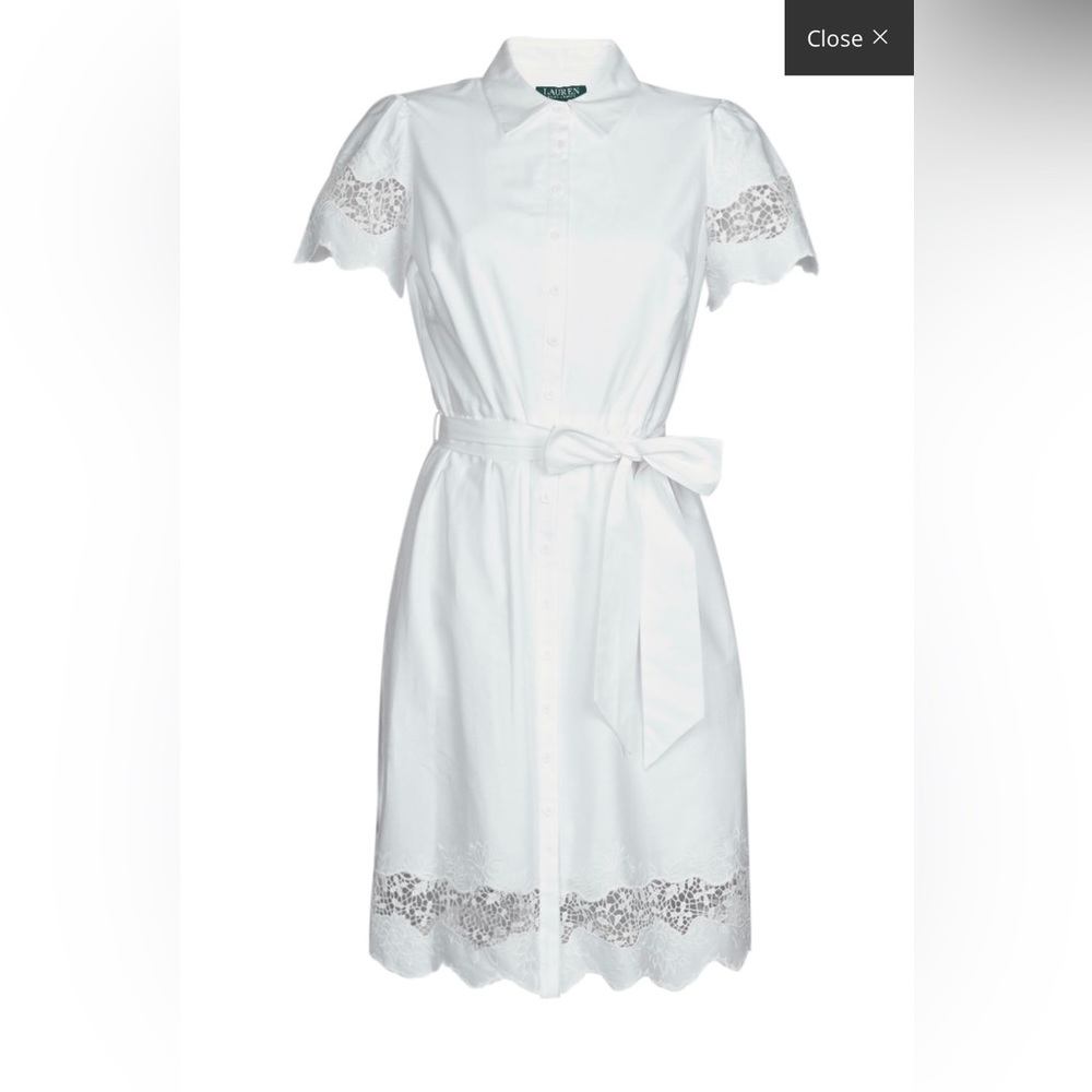Lauren Ralph Lauren DORTHIA - White Sundress Size 14